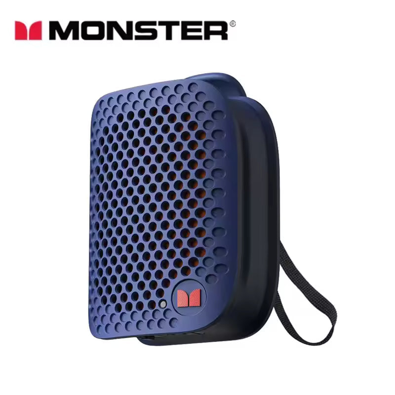 Monster M3 Magnetic Clip-On Mini BT V5.4 Portable Outdoor Sport Wearable Wireless Bluetooth Speakers With Bass Mic
