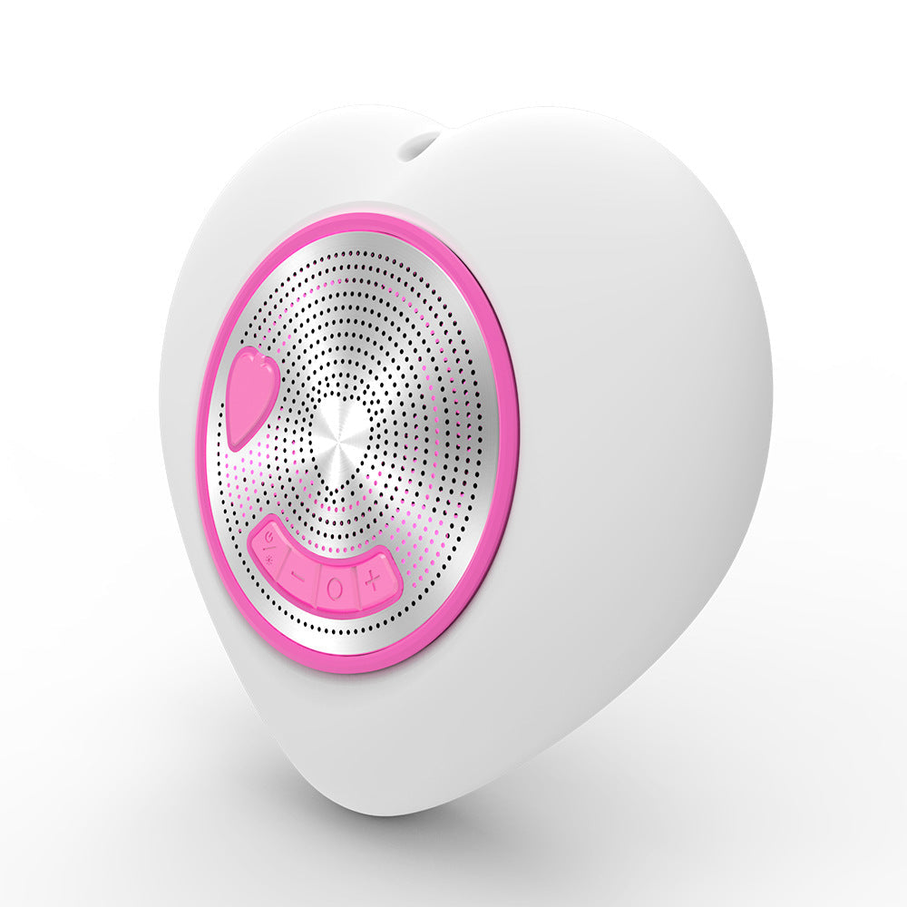 Cyboris Bluetooth 5.0 Floating Bluetooth Speaker with Waterproof, Multi-Color LED Lights and TWS Heart-Shaped Design