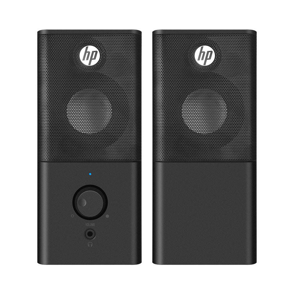 HP DHS-2101 Desktop-Style Home USB Speakers, Wired 2.0 Speaker System, Laptop Speakers