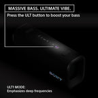 Sony ULT Field 3 Wireless Portable Bluetooth Speaker, IP67 Waterproof, and