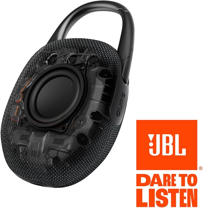 JBL Clip 5 - Ultra-Portable, Waterproof & Dustproof Bluetooth Speaker, Big Pro