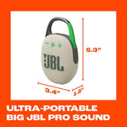 JBL Clip 5 - Ultra-Portable, Waterproof & Dustproof Bluetooth Speaker, Big Pro