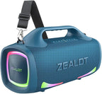 ZEALOT Bluetooth Speaker, 110W Peak Booming Sound Speakers Wireless, Dual