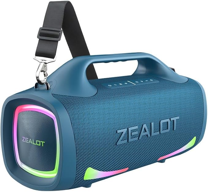 ZEALOT Bluetooth Speaker, 110W Peak Booming Sound Speakers Wireless, Dual