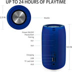 Bluetooth Speaker, MusiBaby Wireless, Waterproof, Portable Speaker, Dual Pairing