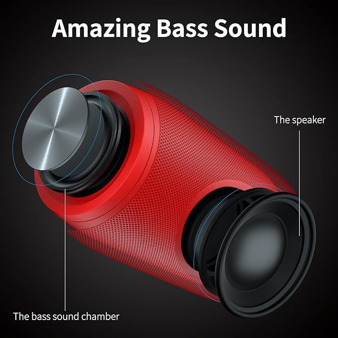 Bluetooth Speaker, MusiBaby Wireless, Waterproof, Portable Speaker, Dual Pairing