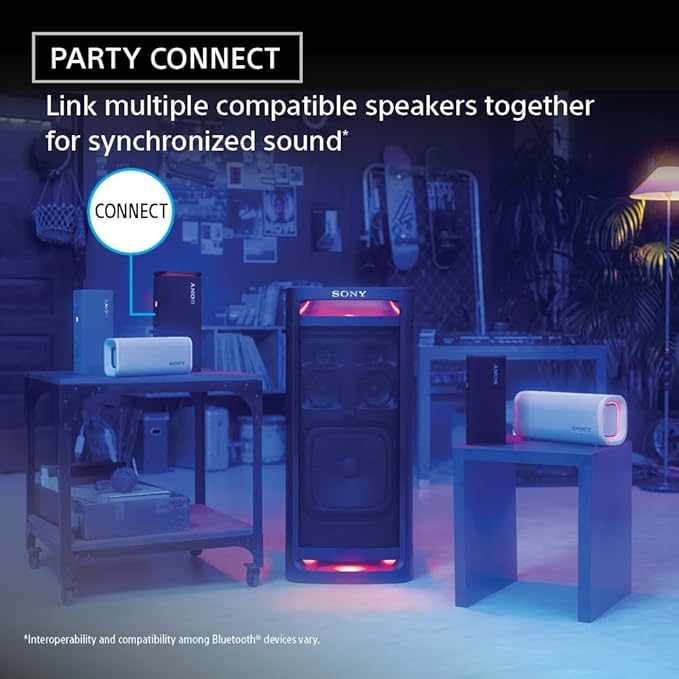 Sony ULT Field 3 Wireless Portable Bluetooth Speaker, IP67 Waterproof, and