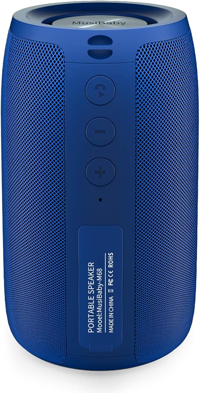 Bluetooth Speaker, MusiBaby Wireless, Waterproof, Portable Speaker, Dual Pairing