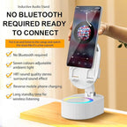 Wireless Induction Audio Bluetooth Speaker 5in1 Phone Holder Emergency