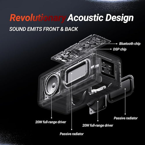 BOGASING Bluetooth Speakers, M5 Portable Wireless Speaker