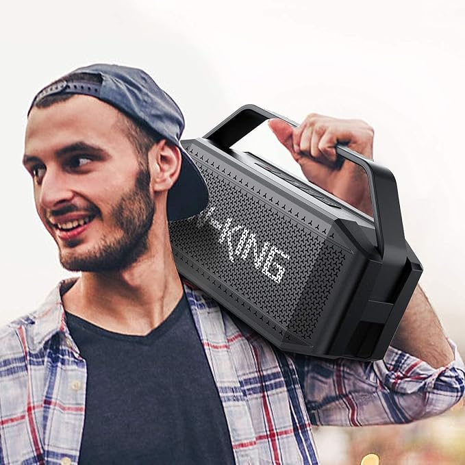 W-KING Portable Loud Bluetooth Speaker, 100W Max Waterproof Outdoor Speakers
