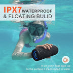 Wireless Portable Speaker, IPX7 Waterproof Bluetooth Speaker, 25W Loud Stereo