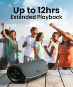 Cleer Scene Wireless Bluetooth Speaker, Stereo Wireless Pairing, Waterproof IPX7