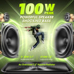 W-KING Portable Loud Bluetooth Speaker Wireless, 100W Max IPX6 Waterproof