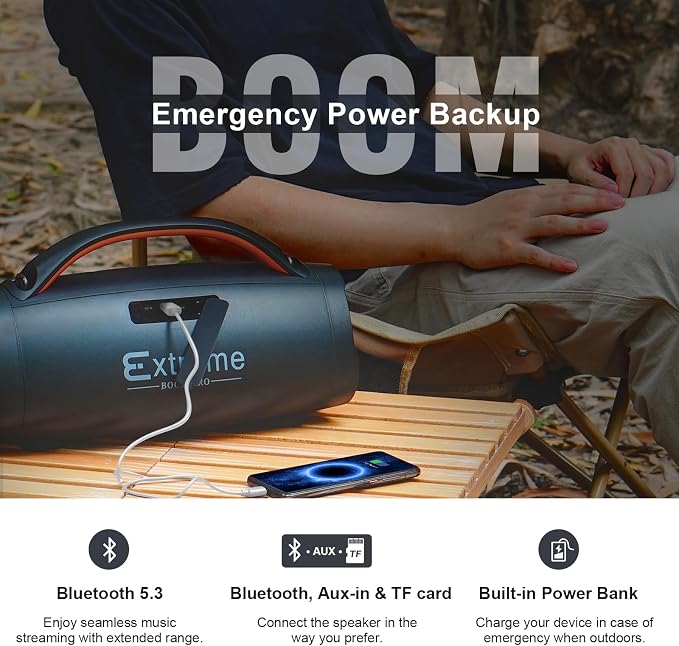 DOSS Extreme Boom+ Outdoor Bluetooth Speaker
