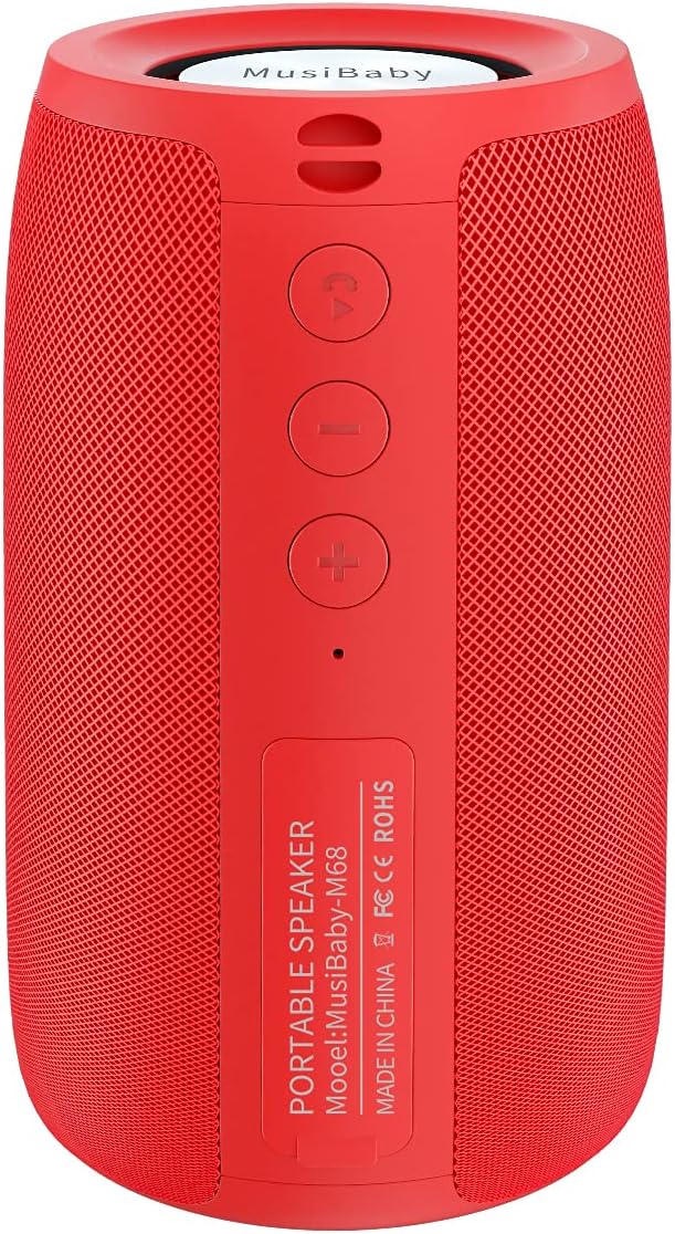 Bluetooth Speaker, MusiBaby Wireless, Waterproof, Portable Speaker, Dual Pairing