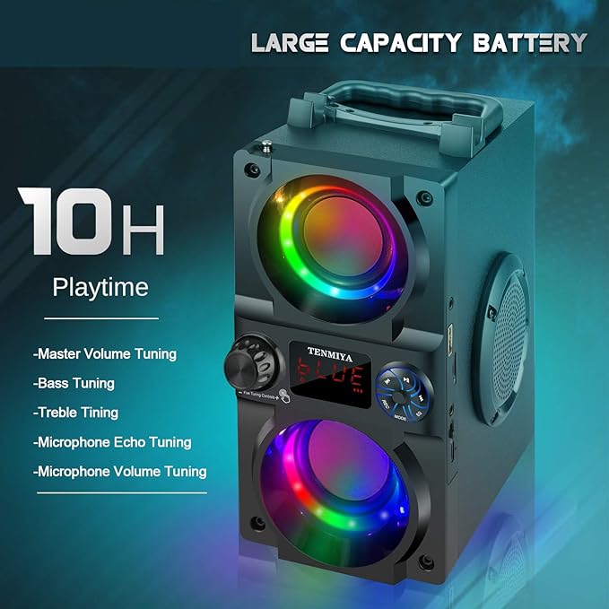 Bluetooth Speaker, 40W Portable Wireless Speaker