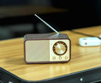 FM Radio with Bluetooth Retro Bluetooth Speaker Vintage Radio with SD/USB