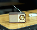 FM Radio with Bluetooth Retro Bluetooth Speaker Vintage Radio with SD/USB