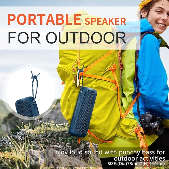 SOWO Portable Bluetooth Speaker, IPX7 Waterproof Wireless Bluetooth Speaker