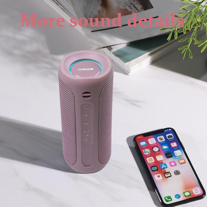 SOWO Outdoor Wireless Portable Bluetooth Speaker, IPX7 Waterproof Speaker