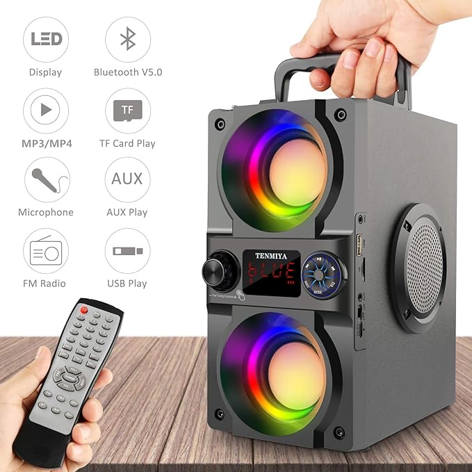 Bluetooth Speaker, 40W Portable Wireless Speaker