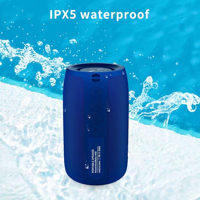 Bluetooth Speaker, MusiBaby Wireless, Waterproof, Portable Speaker, Dual Pairing