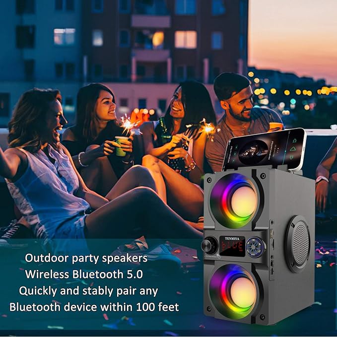 Bluetooth Speaker, 40W Portable Wireless Speaker