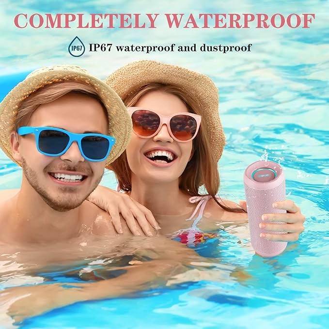 SOWO Outdoor Wireless Portable Bluetooth Speaker, IPX7 Waterproof Speaker