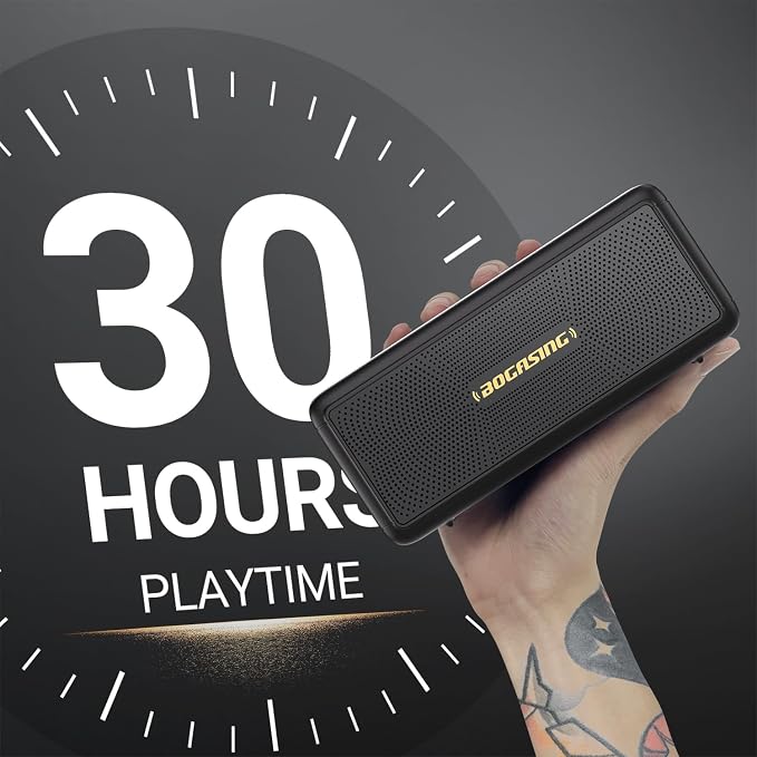 BOGASING Bluetooth Speakers, M5 Portable Wireless Speaker