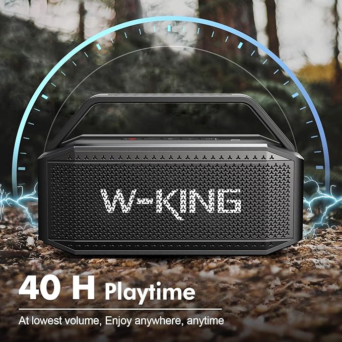 W-KING Portable Loud Bluetooth Speaker, 100W Max Waterproof Outdoor Speakers