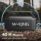 W-KING Portable Loud Bluetooth Speaker, 100W Max Waterproof Outdoor Speakers