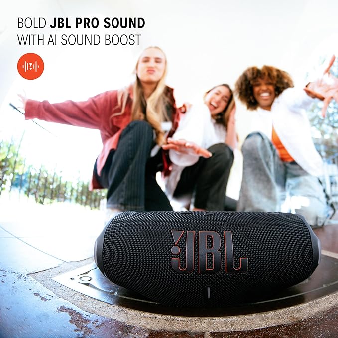 JBL Charge 6 - Portable Waterproof & Drop-Proof Bluetooth Speaker, Bold JBL Pro