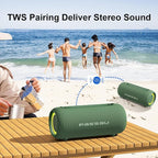 Passau Portable Bluetooth Speakers 40W Peak Loud Stereo Sound, Passive