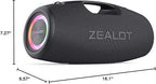 ZEALOT Bluetooth Speaker, 120W Wireless Outdoor Speaker