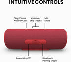 Cleer Scene Wireless Bluetooth Speaker, Stereo Wireless Pairing, Waterproof IPX7