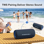 Passau Portable Bluetooth Speakers 40W Peak Loud Stereo Sound, Passive