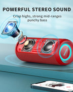 SOWO Portable Bluetooth Speaker, Waterproof IPX7, 25W Loud Wirelss Speaker