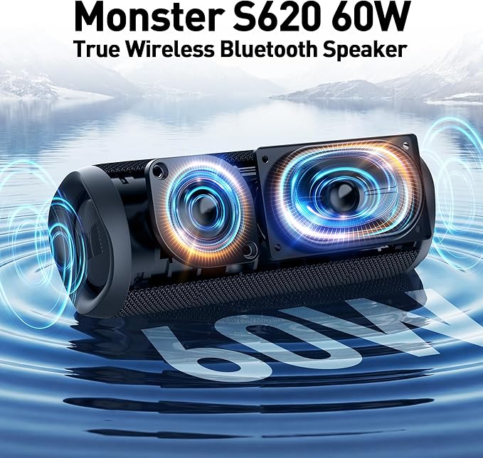Monster Bluetooth Speaker, Wireless Portable Outdoor Bluetooth Speakers
