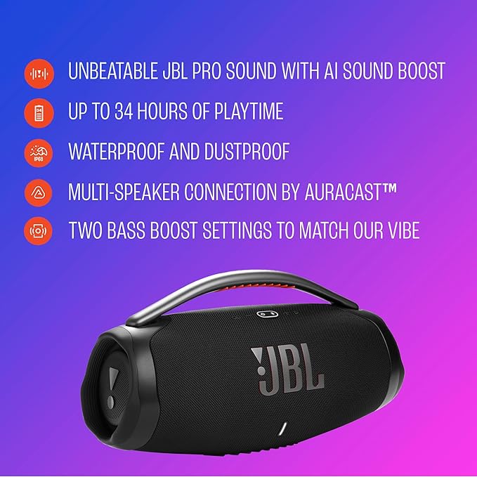 JBL Boombox 4 - Most Powerful Portable Waterproof Speaker