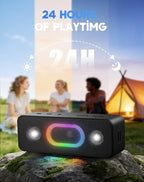 OHAYO Bluetooth Speaker, Wireless Portable Outdoor Speakers, Bold Sound and