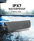 Cleer Scene Wireless Bluetooth Speaker, Stereo Wireless Pairing, Waterproof IPX7