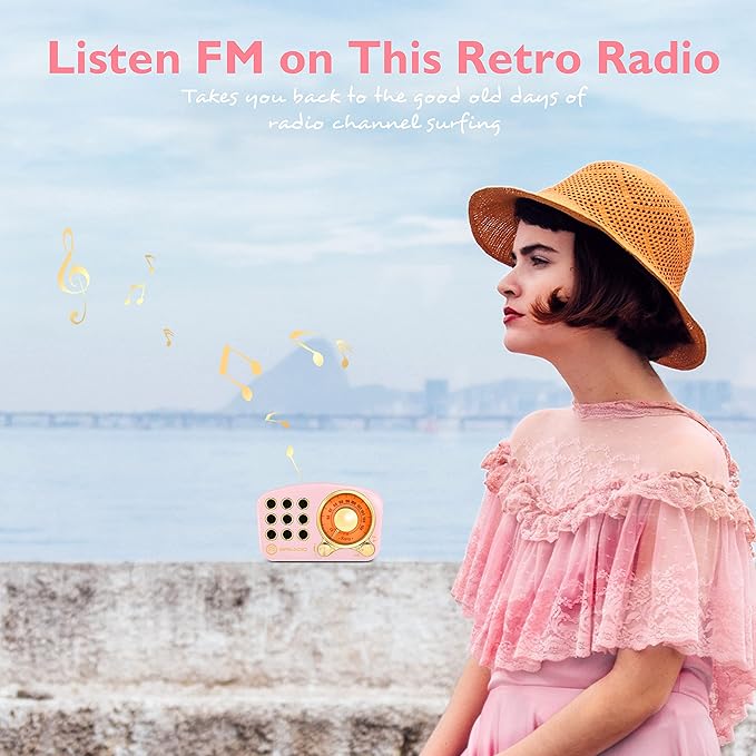 Retro Bluetooth Speaker, Vintage Radio-Greadio FM Radio