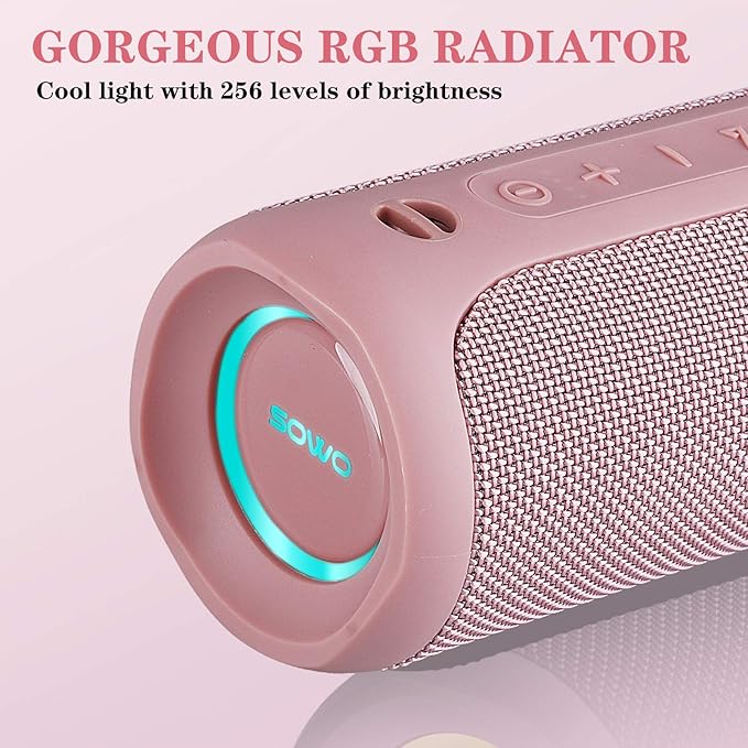 SOWO Outdoor Wireless Portable Bluetooth Speaker, IPX7 Waterproof Speaker