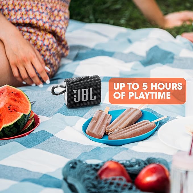 JBL Go 3 - Portable Mini Bluetooth Speaker, big audio and punchy bass, IP67