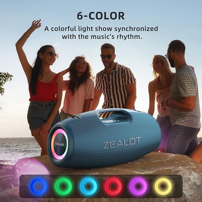 ZEALOT Bluetooth Speaker, 120W Wireless Speakers
