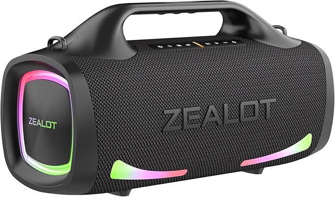 ZEALOT Bluetooth Speaker, 110W Peak Booming Sound Speakers Wireless, Dual