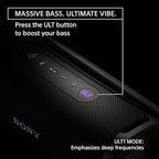 Sony ULT Field 1 Waterproof Portable Bluetooth Speaker, Enhanced Bass, 12h