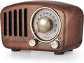Vintage Radio Retro Bluetooth Speaker- Greadio Walnut Wooden FM Radio
