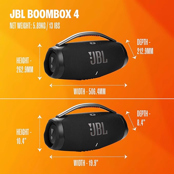 JBL Boombox 4 - Most Powerful JBL Portable Waterproof Speaker